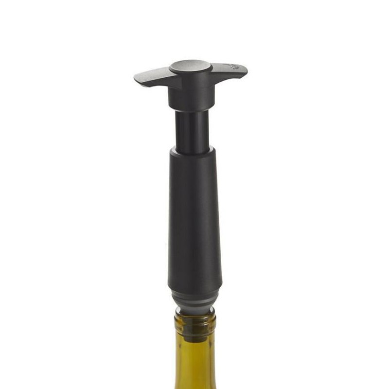 Vacuum Wine Bottle Stopper Vacuum Black Plastic One Two Plug